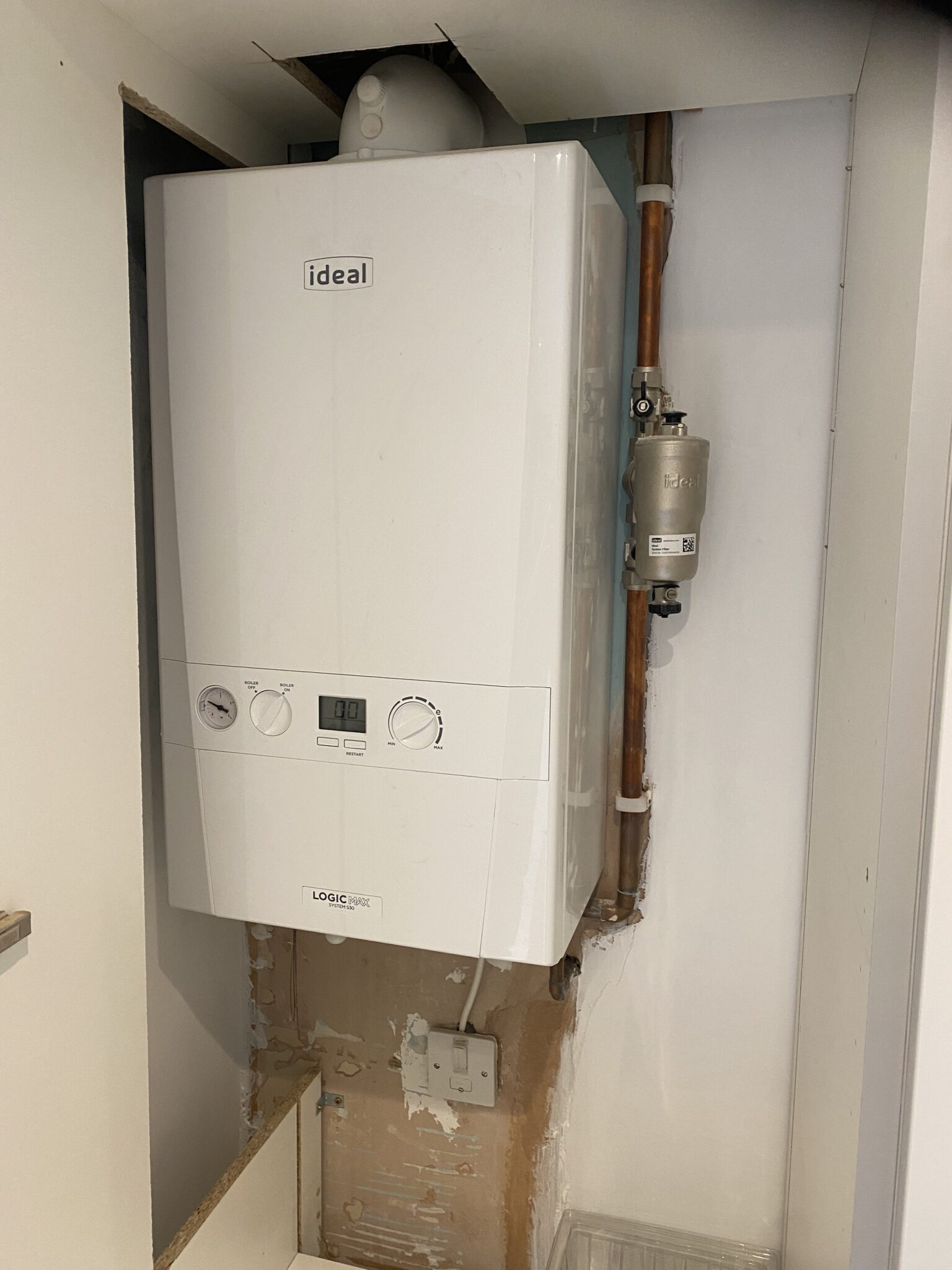 Another Ideal boiler installation in Huddersfield by JDF Maintenance