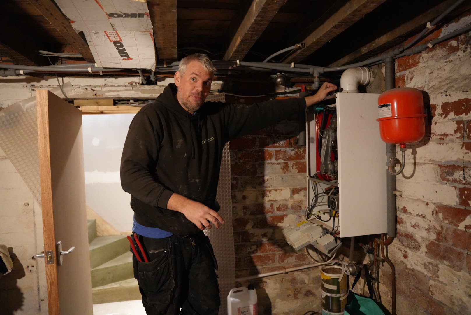 John the Gas Engineer talking through a Boiler repair